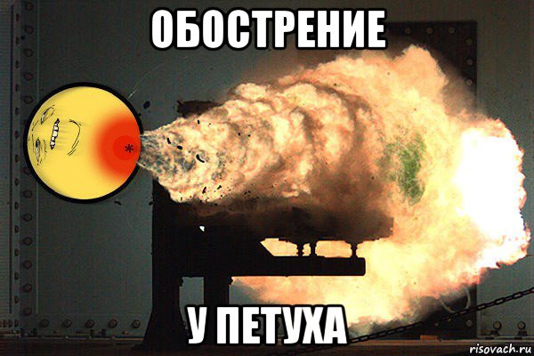 обострение у петуха