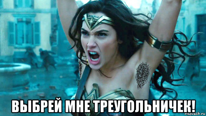  выбрей мне треугольничек!, Мем Чудо-женщина