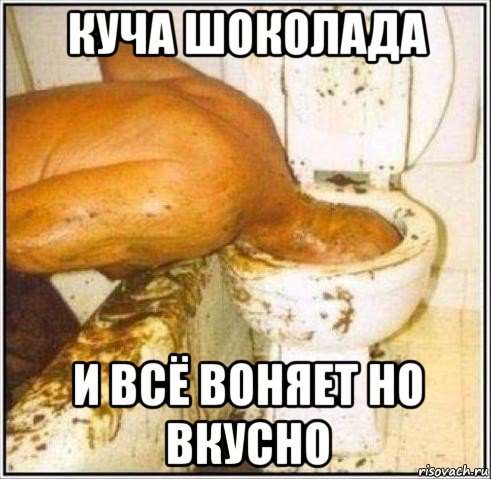 куча шоколада и всё воняет но вкусно, Мем Дайвер