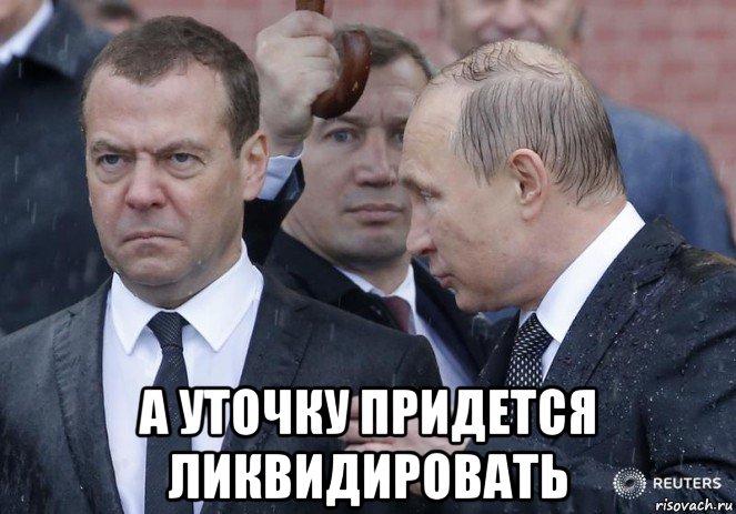  а уточку придется ликвидировать, Мем Димон