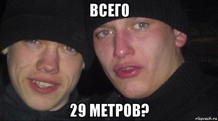 всего 29 метров?, Мем Ебать ты лох