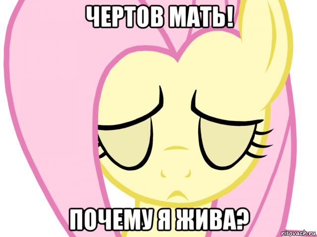 чертов мать! почему я жива?