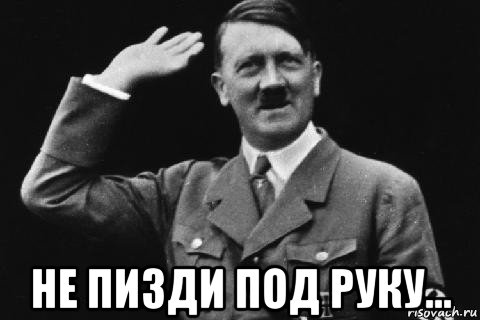  не пизди под руку..., Мем гитлер