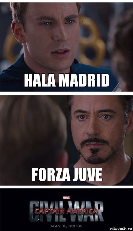 Hala madrid Forza Juve, Комикс   Гражданская Война