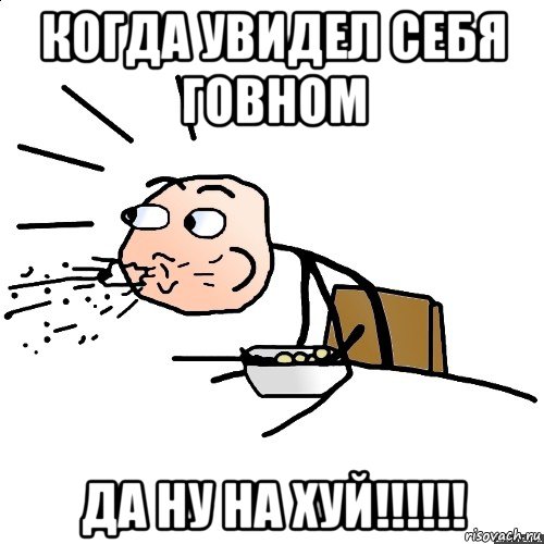 когда увидел себя говном да ну на хуй!!!!!!, Мем   как