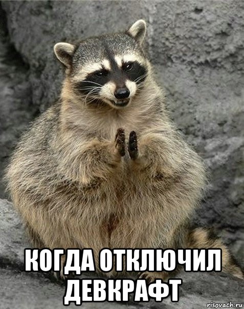  когда отключил девкрафт