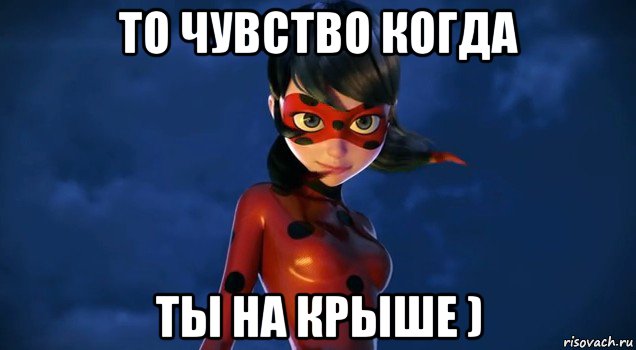 то чувство когда ты на крыше )