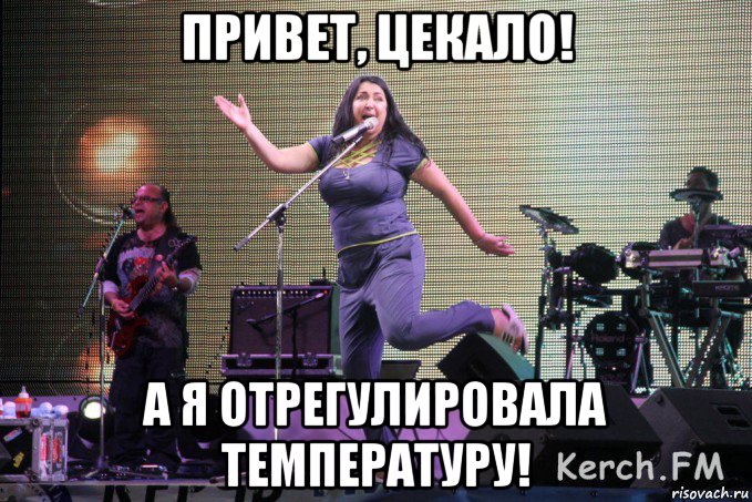 привет, цекало! а я отрегулировала температуру!