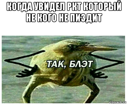 когда увидел ркт который не кого не пиздит 