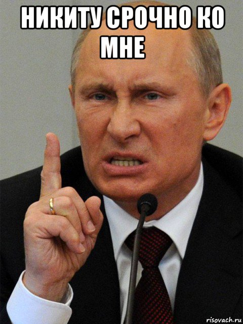 никиту срочно ко мне , Мем Морда путина