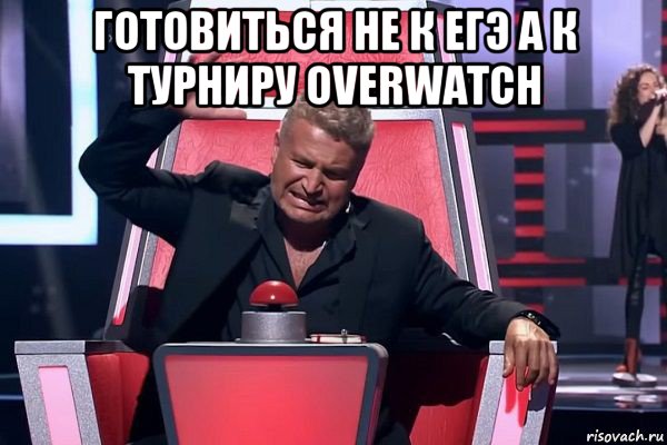 готовиться не к егэ а к турниру overwatch 