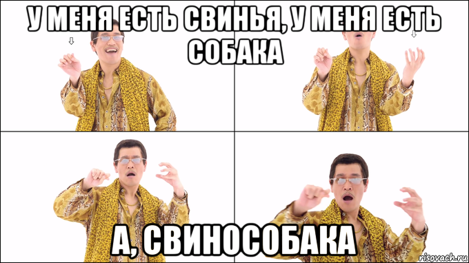у меня есть свинья, у меня есть собака а, свинособака