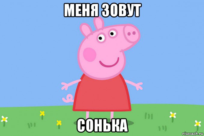 меня зовут сонька, Мем Пеппа