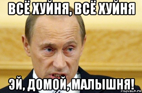 всё хуйня, всё хуйня эй, домой, малышня!, Мем путин