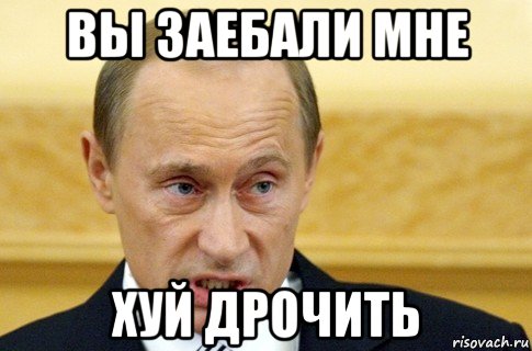 вы заебали мне хуй дрочить, Мем путин