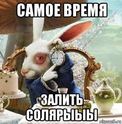 самое время залить солярыыы