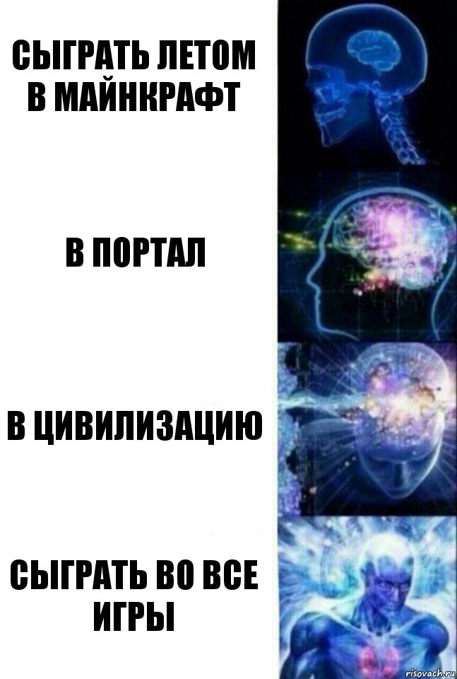 Сыграть летом в Майнкрафт В Портал В цивилизацию Сыграть во все игры, Комикс  Сверхразум