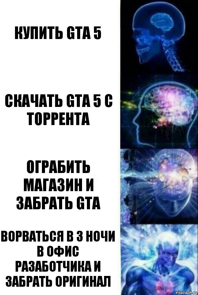 купить GTA 5 скачать gta 5 с торрента ограбить магазин и забрать gta ворваться в 3 ночи в офис разаботчика и забрать оригинал, Комикс  Сверхразум