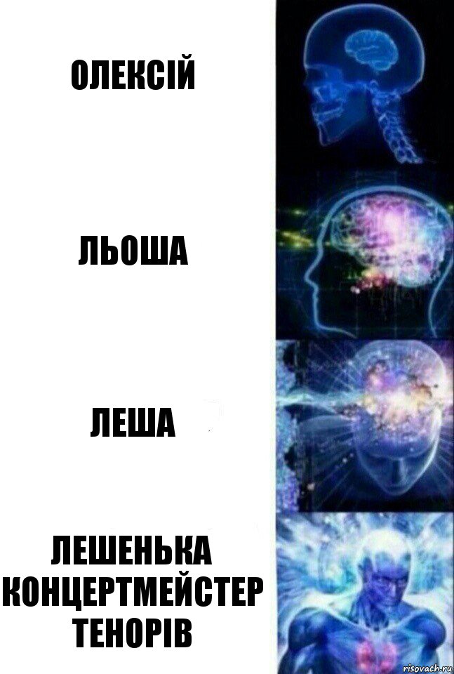 Олексій Льоша Леша Лешенька концертмейстер тенорів, Комикс  Сверхразум