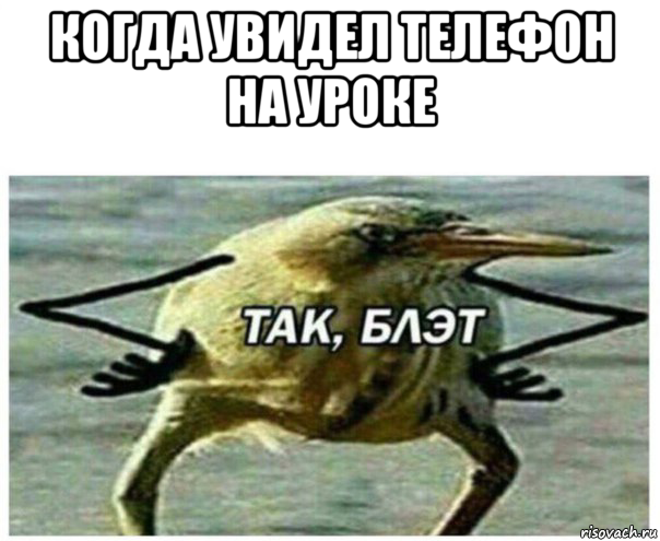 когда увидел телефон на уроке 