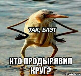  кто продырявил круг?, Мем Так блэт