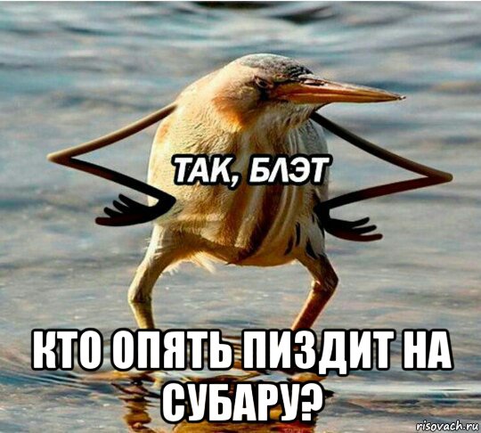  кто опять пиздит на субару?