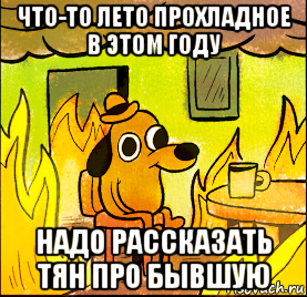что-то лето прохладное в этом году надо рассказать тян про бывшую