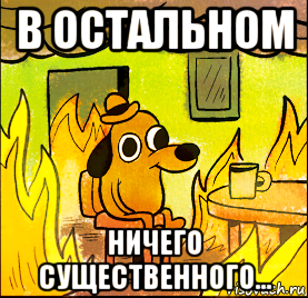 в остальном ничего существенного…