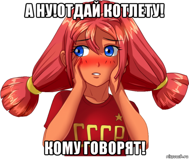 а ну!отдай котлету! кому говорят!