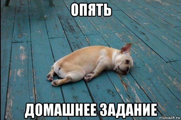 опять домашнее задание