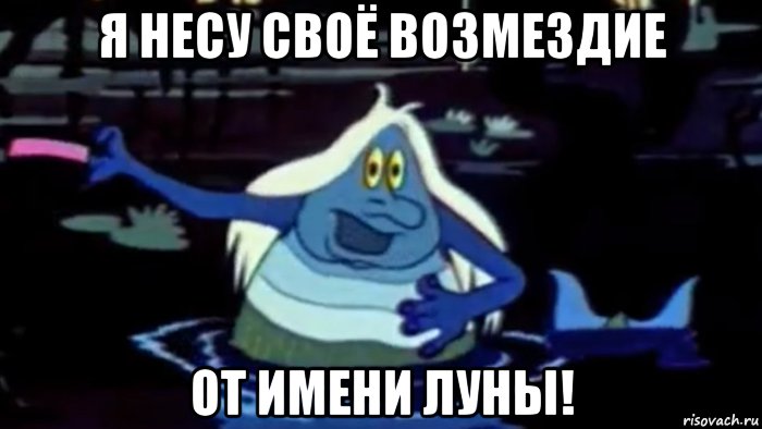 я несу своё возмездие от имени луны!, Мем Водяной