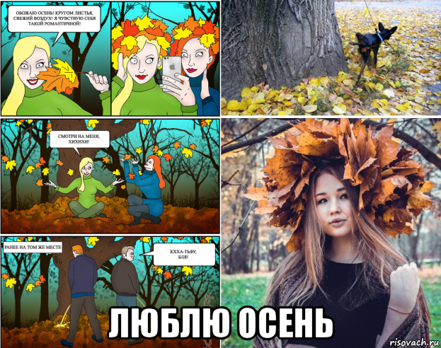  люблю осень, Мем Всё что нужно знать об осенних фото