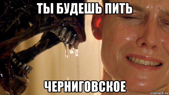 ты будешь пить черниговское