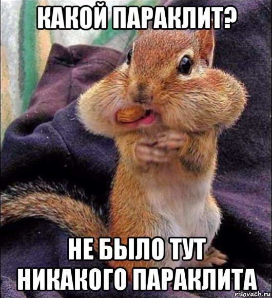 какой параклит? не было тут никакого параклита