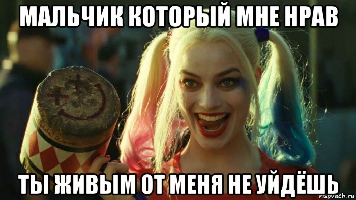 мальчик который мне нрав ты живым от меня не уйдёшь, Мем    Harley quinn