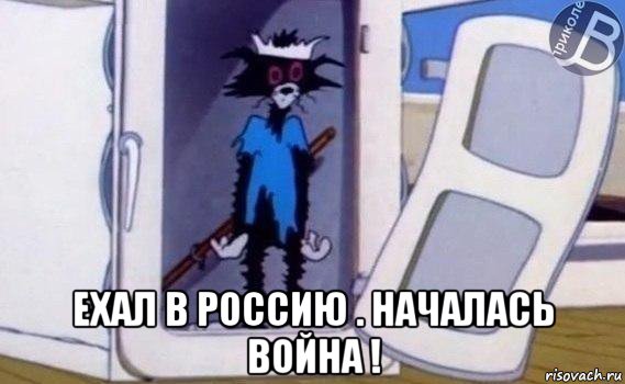  ехал в россию . началась война !, Мем Кот том