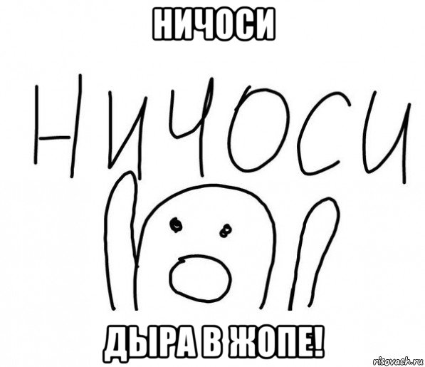 ничоси дыра в жопе!, Мем  Ничоси