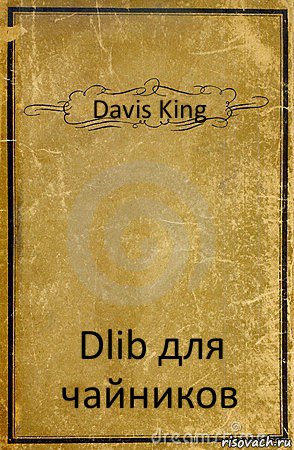 Davis King Dlib для чайников, Комикс обложка книги
