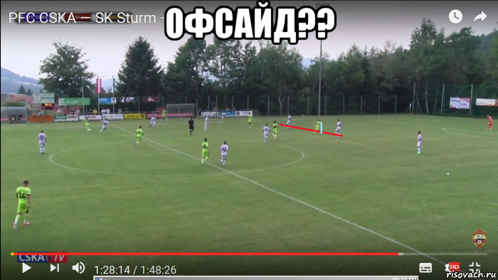 офсайд?? , Мем Офсайд