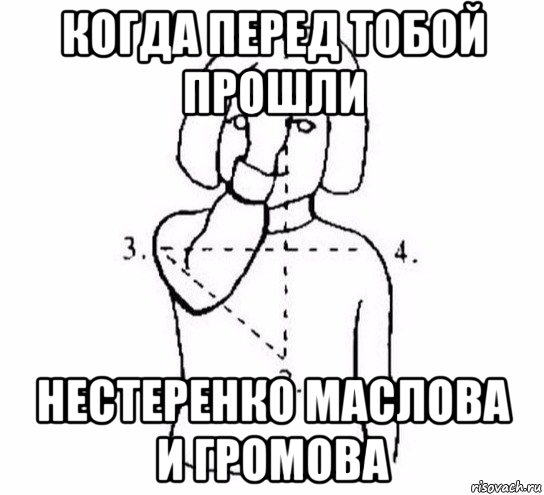 когда перед тобой прошли нестеренко маслова и громова, Мем  Перекреститься