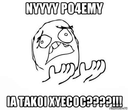 nyyyy po4emy ia takoi xyecoc????!!!, Мем   почему