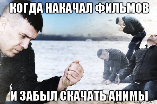 когда накачал фильмов и забыл скачать анимы, Мем Потеря потерь