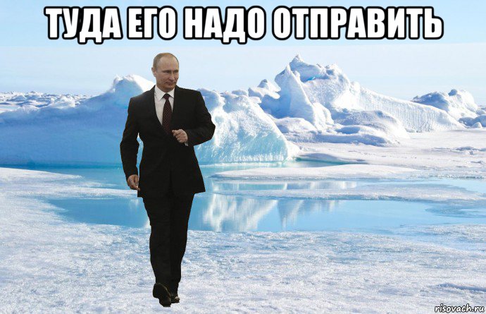 туда его надо отправить 