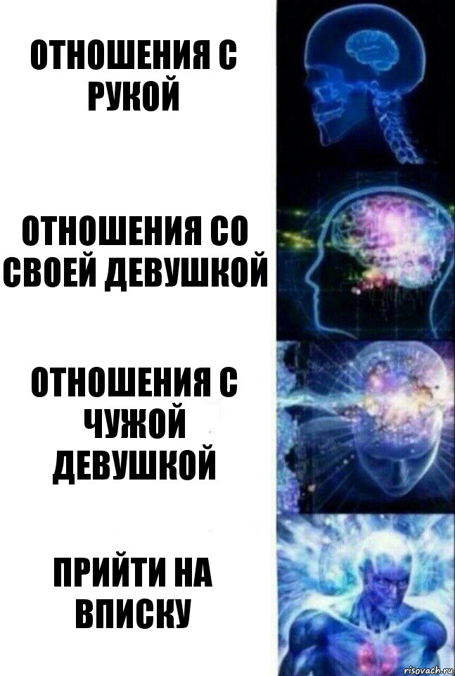 отношения с рукой отношения со своей девушкой отношения с чужой девушкой прийти на вписку, Комикс  Сверхразум