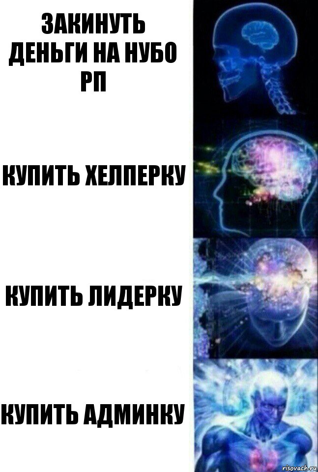 Закинуть деньги на нубо рп Купить хелперку Купить лидерку Купить админку, Комикс  Сверхразум