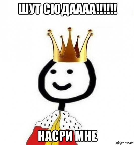 шут сюдаааа!!!!!! насри мне, Мем Теребонька Царь