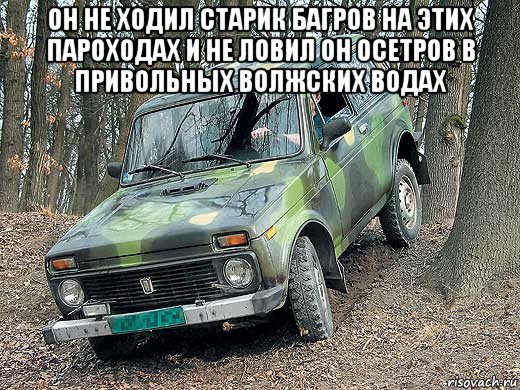 он не ходил старик багров на этих пароходах и не ловил он осетров в привольных волжских водах 