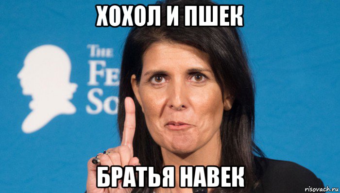 хохол и пшек братья навек, Мем Все знают что сша вмешивались