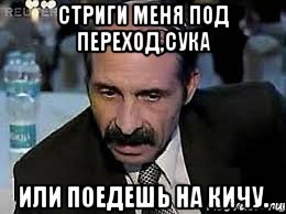 стриги меня под переход,сука или поедешь на кичу., Мем Выаываывыа