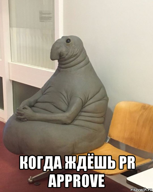  когда ждёшь pr approve